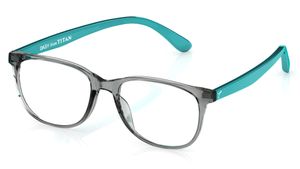 Image 2 of Grey Wayfarer Eyeglasses for Kids from Dash Available at Titan Eye+