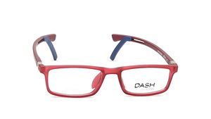 Image 2 of Red Rectangle Eyeglasses for Kids from Dash Available at Titan Eye+