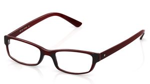 Image 2 of Maroon Rectangle Rimmed Eyeglasses (E1404A1A1|48) from Titan Available at Titan Eye+