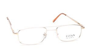 Image 2 of Gold Navigator Rimmed Eyeglasses (EW1008MFM1|53) from Titan Available at Titan Eye+