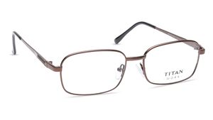 Image 2 of Bronze Navigator Rimmed Eyeglasses (EW1010MFM1|53) from Titan Available at Titan Eye+