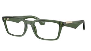 Image 2 of Green Rectangle Eyeglasses for Men from Burberry Available at Titan Eye+