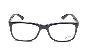 Image 2 of Blue Square Rimmed Eyeglasses for Men and Women from Rayban Available at Titan Eye+