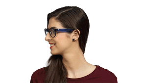 Image 2 of Black Oval Rimmed Eyeglasses (FT1002H1A1|50) from Fastrack Available at Titan Eye+