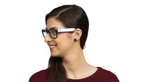 Image 2 of Black Oval Rimmed Eyeglasses from Fastrack Available at Titan Eye+