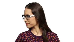Image 2 of Black Rectangle Rimmed Eyeglasses (FT1008D1A1|53) from Fastrack Available at Titan Eye+
