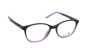 Image 2 of Black Purple Oval Rimmed Eyeglasses (FT1018E1A1|50) from Fastrack Available at Titan Eye+