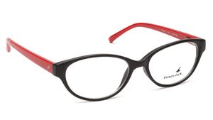 Image 2 of Black Oval Rimmed Eyeglasses (FT1019C1A1|49) from Fastrack Available at Titan Eye+