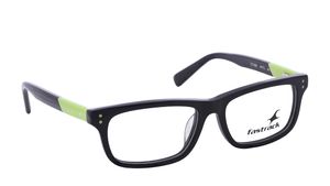 Image 2 of Black Rectangle Rimmed Eyeglasses (FZ1008MFP2|48) from Fastrack Available at Titan Eye+