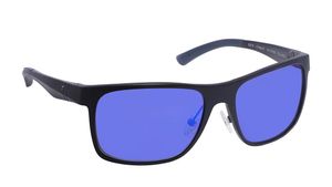 Image 2 of Black Wraparound Men Sunglasses (G210CTML9C|57) from Titan Available at Titan Eye+