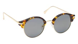 Image 2 of Brown Yellow Clubmaster Women Sunglasses (GC295YL1FP|48) from Titan Available at Titan Eye+