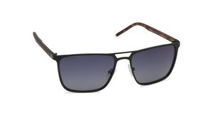 Image 2 of Black Wayfarer Men Sunglasses (GC301BK2P|57) from Titan Available at Titan Eye+