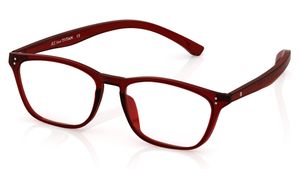 Image 2 of Red Rectangle Rimmed Eyeglasses (L1881A1|49) from Titan Available at Titan Eye+