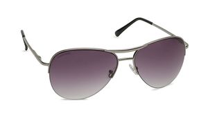 Image 2 of Gun metal Aviator Women Sunglasses (M083GY1F|59) from Fastrack Available at Titan Eye+