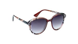 Image 2 of Grey Oval Polarized Sunglasses for Women from Fastrack Available at Titan Eye+