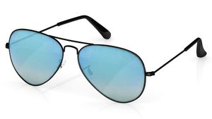 Image 2 of Blue Aviator Sunglasses for Men from Rayban Available at Titan Eye+