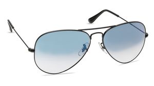 Image 2 of Black Aviator Sunglasses for Men from Rayban Available at Titan Eye+
