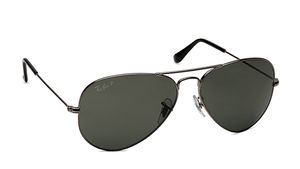 Image 2 of Green Aviator Sunglasses for Men and Women from Rayban Available at Titan Eye+