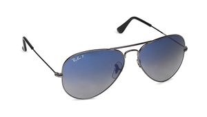 Image 2 of Blue Aviator Sunglasses for Men from Rayban Available at Titan Eye+