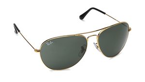 Image 2 of Black Aviator Men Sunglasses from Rayban Available at Titan Eye+