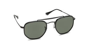 Image 2 of Green Square Polarized Sunglasses for Men and Women from Rayban Available at Titan Eye+