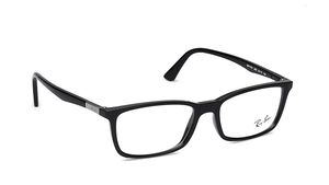 Image 2 of Black Rectangle Eyeglasses for Men from Rayban Available at Titan Eye+