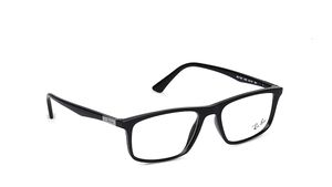 Image 2 of Black Rectangle Eyeglasses for Men from Rayban Available at Titan Eye+