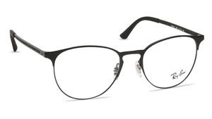 Image 2 of Black Round Eyeglasses for Men and Women from Rayban Available at Titan Eye+