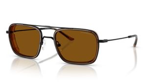 Image 2 of Brown Square Sunglasses for Men from Emporio Armani Available at Titan Eye+