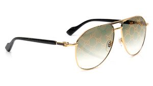 Image 2 of Green Navigator Sunglasses for Men from Gucci Available at Titan Eye+