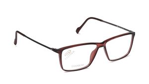 Image 2 of Burgundy Wayfarer Rimmed Eyeglasses (SI20078F11053|40) from Stepper Available at Titan Eye+