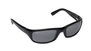 Image 2 of Grey Wraparound Polarized Sunglasses for Men and Women from Maui Jim Available at Titan Eye+