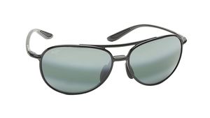 Image 2 of Grey Aviator Polarized Sunglasses for Men and Women from Maui Jim Available at Titan Eye+