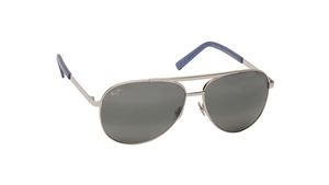 Image 2 of Grey Aviator Polarized Sunglasses for Men and Women from Maui Jim Available at Titan Eye+