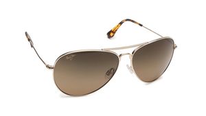 Image 2 of Bronze Aviator Polarized Sunglasses for Men and Women from Maui Jim Available at Titan Eye+