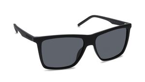 Image 2 of Black Square Polarized Sunglasses for Men from Polaroid Available at Titan Eye+