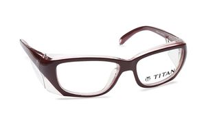 Image 2 of Maroon Wraparound Rimmed Eyeglasses (SPG001A1|55) from Titan Available at Titan Eye+