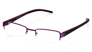 Image 2 of Purple Rectangle Semi-Rimmed Eyeglasses (T1546B1A1|50) from Titan Available at Titan Eye+