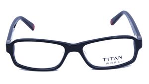 Image 2 of Black Rectangle Eyeglasses for Men and Women from Titan Available at Titan Eye+