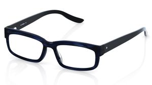 Image 2 of Blue Rectangle Rimmed Eyeglasses (T2209C1A1|52) from Titan Available at Titan Eye+