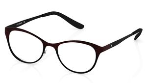 Image 2 of Red Black Cateye Rimmed Eyeglasses  (T2241C1A1|49) from Titan Available at Titan Eye+