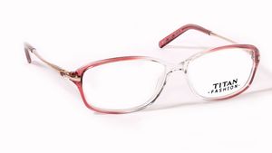 Image 2 of Maroon Navigator Eyeglasses for Women from Titan Available at Titan Eye+