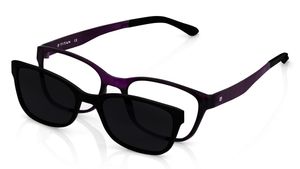 Image 2 of Purple Square Rimmed Eyeglasses  (T2343A1A1|51) from Titan Available at Titan Eye+