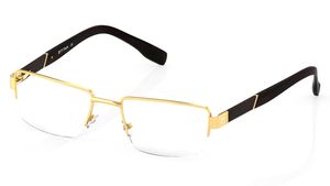 Image 2 of Gold Rectangle Semi-Rimmed Eyeglasses (T2345A1A1|52) from Titan Available at Titan Eye+