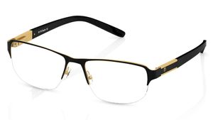 Image 2 of Black Wayfarer Semi-Rimmed Eyeglasses (T2346B1A1|54) from Titan Available at Titan Eye+