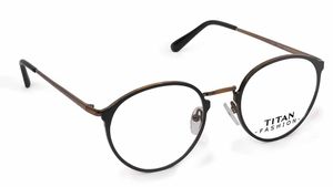 Image 2 of Copper Round Rimmed Eyeglasses (T2430A1A1|49) from Titan Available at Titan Eye+