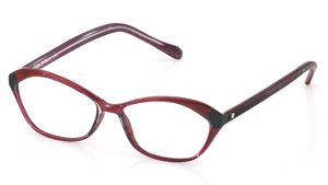Image 2 of Maroon Cateye Rimmed Eyeglasses  (T2433B1A1|53) from Titan Available at Titan Eye+