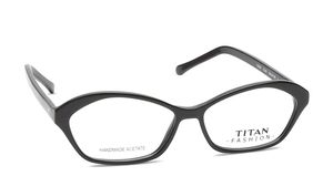 Image 2 of Black CatEye Eyeglasses for Women from Titan Available at Titan Eye+