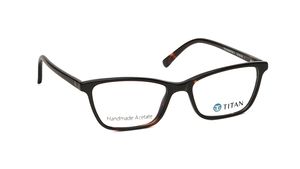 Image 2 of Black Rectangle Eyeglasses for Women from Titan Available at Titan Eye+