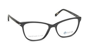 Image 2 of Black Rectangle Eyeglasses for Women from Titan Available at Titan Eye+